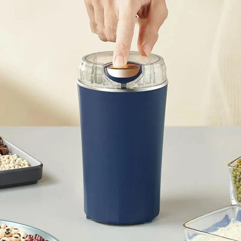 8 Blades Electric Coffee Grinder Herb Nuts Grains Pepper Grass Spice Flour Mill Cafe Beans Detachable Electric Grinder Machine
