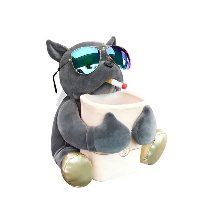 Cartoon Cute Car Tissue Box Creative Car Armrest Box Garbage Can 2 In 1 Tissue Bag Multi-functional Storage Bag For Home Office - Image 6