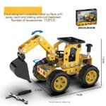 3D Metal Puzzles DIY Assembly Model Engineering Vehicle Long Nose Truck Loader Crane Mixer Car Educational Toys for Children - Image 2