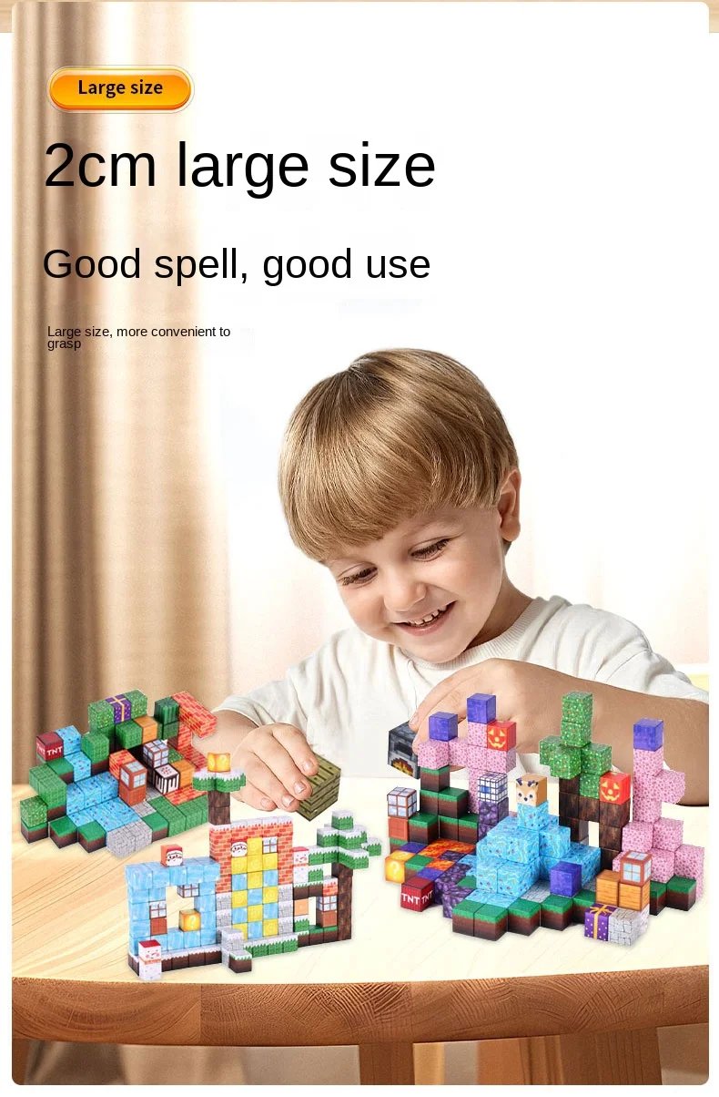 New Magnetic Blocks-Build Mine Magnet World Set for Boys Girls, Sensory Construction Toys for Toddlers Christmas Gifts New Magnetic Blocks-Build Mine Magnet World Set for Boys Girls, Sensory Construction Toys for Toddlers Christmas Gifts
