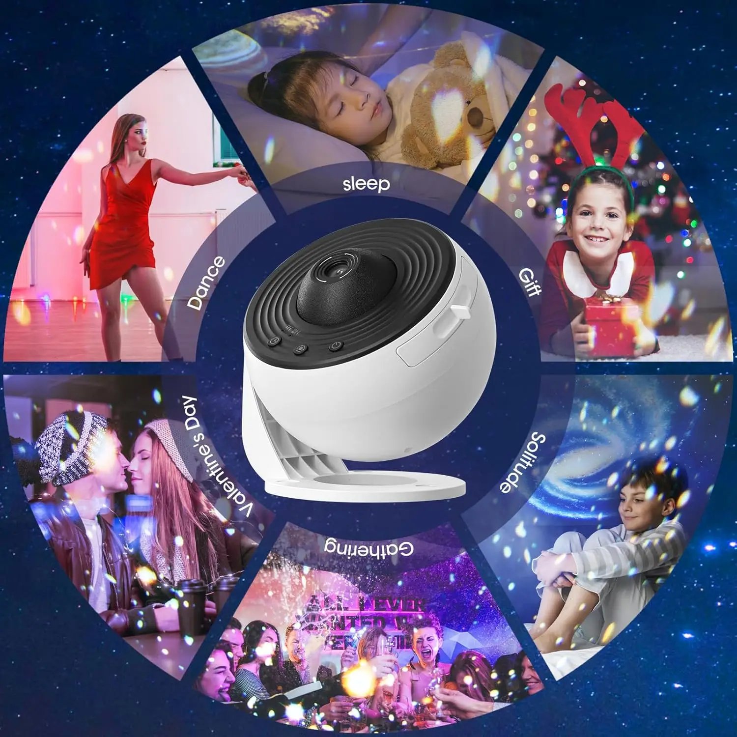 Star Projector Night Light Planetarium Projector 360° Rotate Galaxy Projector Light For Room decoration Star Sky Projection Lamp