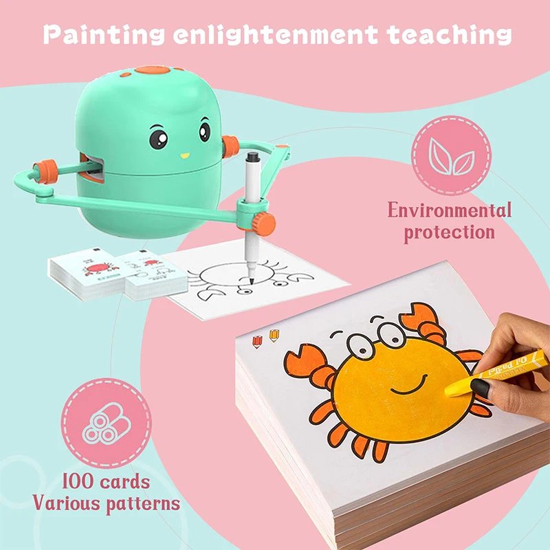 Smart Drawing Robot Intelligent Painting Robot Kids Drawing Toys For Children Birthday Gifts For Girls Early Educational Toys Smart Drawing Robot Intelligent Painting Robot Kids Drawing Toys For Children Birthday Gifts For Girls Early Educational Toys