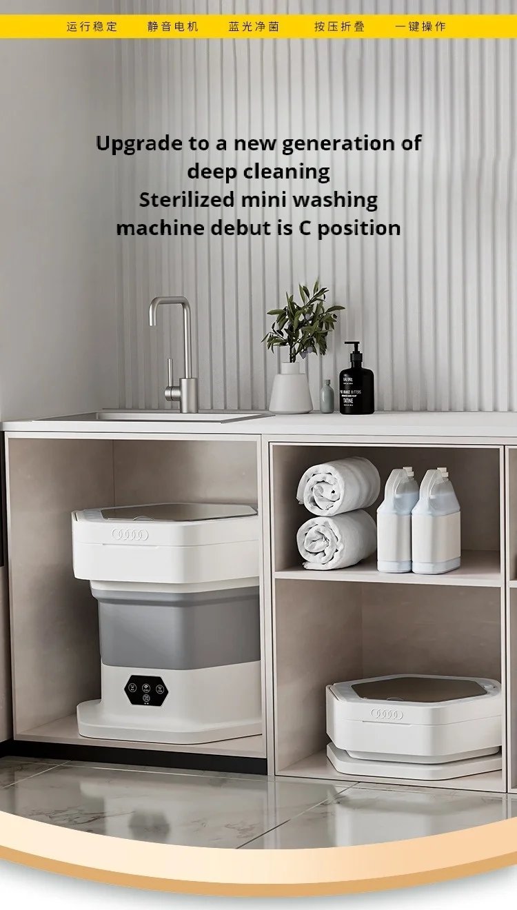 Folding washing machine Underwear underwear socks washing machine Baby clothes mini portable washing machine