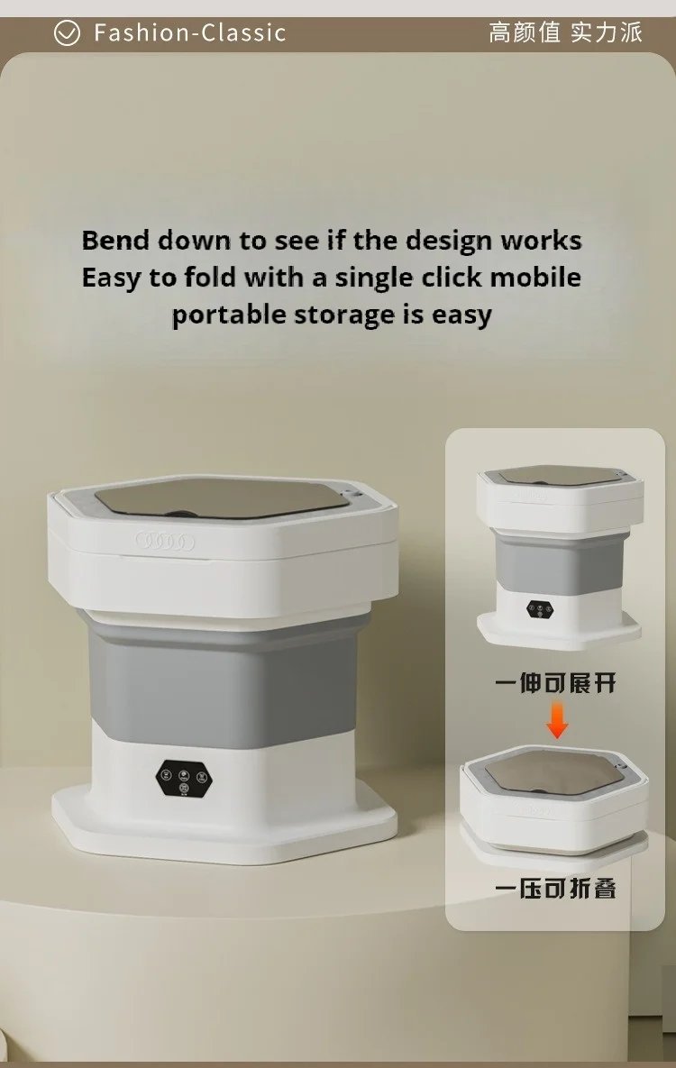 Folding washing machine Underwear underwear socks washing machine Baby clothes mini portable washing machine