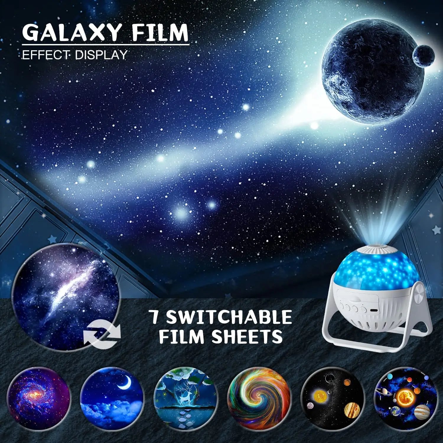 Star Projector Galaxy Night Light For Bedroom 13 Films Home Planetarium Starry Night Ceiling Projector for Kids Home Decor Star Projector Galaxy Night Light For Bedroom 13 Films Home Planetarium Starry Night Ceiling Projector for Kids Home Decor