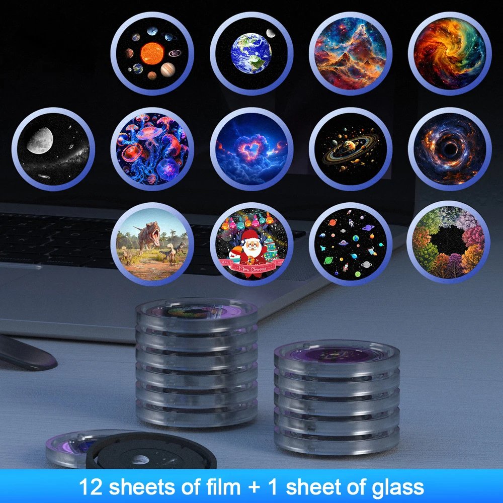 Star Projector Galaxy Night Light For Bedroom 13 Films Home Planetarium Starry Night Ceiling Projector for Kids Home Decor