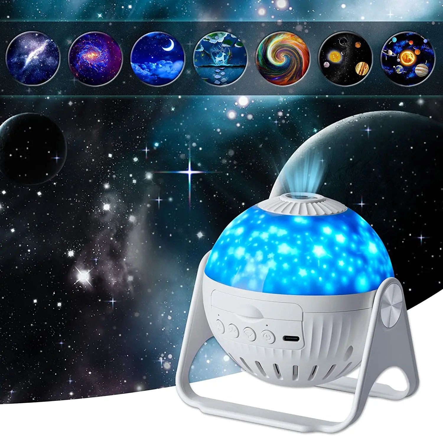 Star Projector Galaxy Night Light For Bedroom 13 Films Home Planetarium Starry Night Ceiling Projector for Kids Home Decor