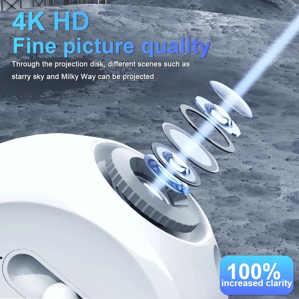 Star Projector Galaxy Night Light For Bedroom 13 Films Home Planetarium Starry Night Ceiling Projector for Kids Home Decor
