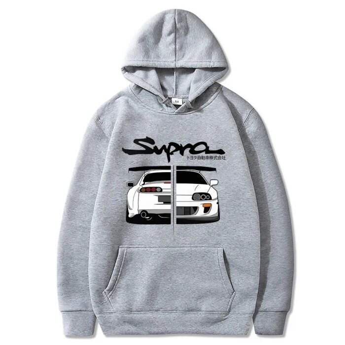 Initial D Supra Hoodies For Men And Women, Manga Print Loose Casual Sweatshirt, Long Sleeve, Japanese Style, Spring Autumn - Image 4