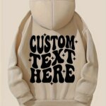 Daily Streetwear Retro Oversized Hoodie 2025 Fashion Hip Hop Casual Hoodie New Letter Pattern Print Hooded Sweatshirt