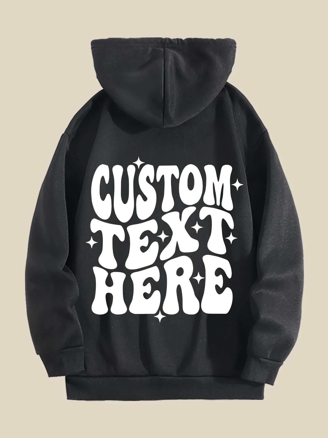 Daily Streetwear Retro Oversized Hoodie 2024 Fashion Hip Hop Casual Hoodie New Letter Pattern Print Hooded Sweatshirt S-3XL