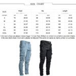 Fashion Streetwear Ripped Skinny Jeans Men Side Mulit Pockets Denim Cargo Pants Slim Fit Pantalones Hombre Soft Elastic Joggers - Image 6
