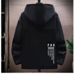 Zipper Jacket Men's Pilot Hooded Jacket Spring/Autumn Baseball Uniform Tide Card Loose Pullover Front Pocket Adding velvet Coat - Image 4
