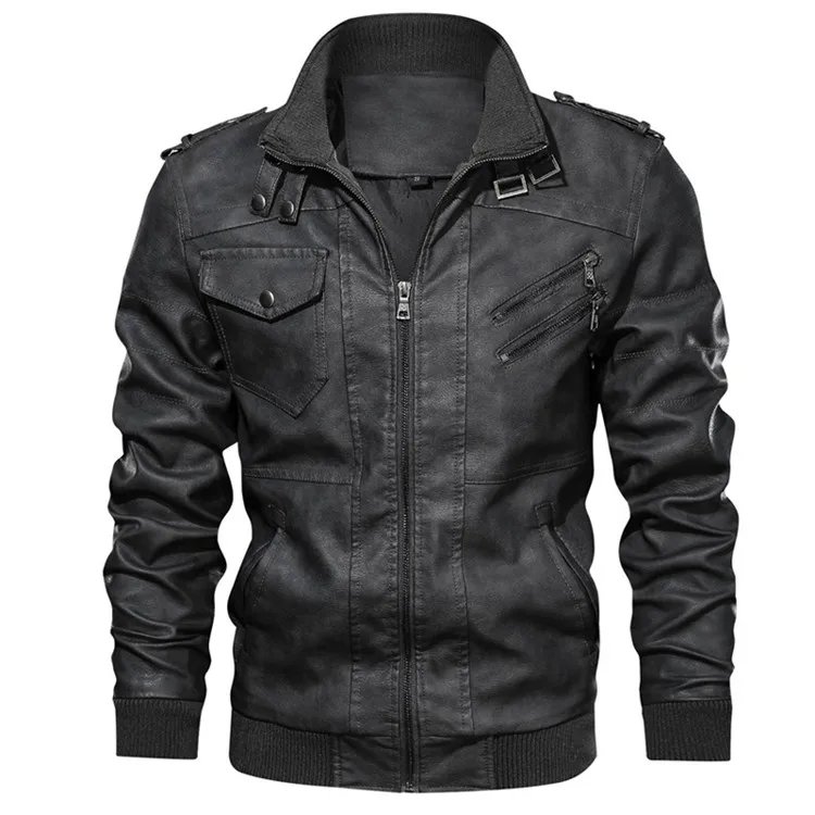 KB New Men's Leather Jackets Autumn Casual Motorcycle PU Jacket Biker Leather Coats Brand Clothing EU Size SA722 KB New Men's Leather Jackets Autumn Casual Motorcycle PU Jacket Biker Leather Coats Brand Clothing EU Size SA722