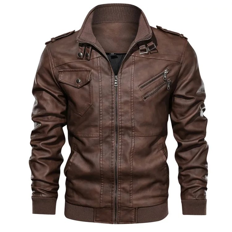 KB New Men's Leather Jackets Autumn Casual Motorcycle PU Jacket Biker Leather Coats Brand Clothing EU Size SA722 KB New Men's Leather Jackets Autumn Casual Motorcycle PU Jacket Biker Leather Coats Brand Clothing EU Size SA722