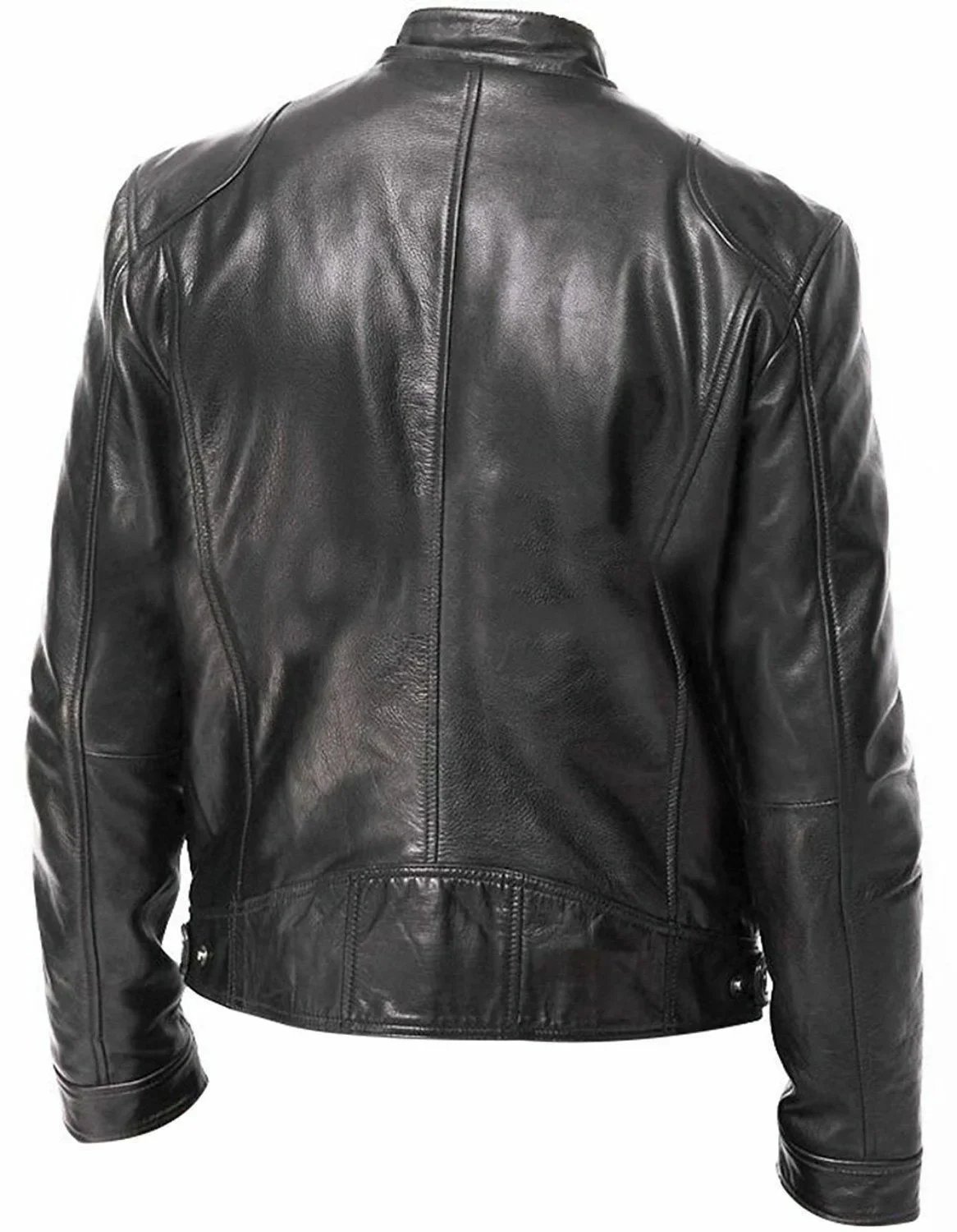 Men's Leather Jacket Bomber Motorcycle Biker Pu Leather Casual Loose Fit Faux Jacket For Men Men's Leather Jacket Bomber Motorcycle Biker Pu Leather Casual Loose Fit Faux Jacket For Men