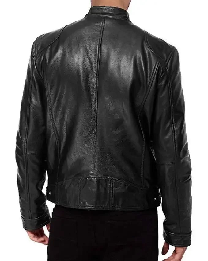 Men's Leather Jacket Bomber Motorcycle Biker Pu Leather Casual Loose Fit Faux Jacket For Men Men's Leather Jacket Bomber Motorcycle Biker Pu Leather Casual Loose Fit Faux Jacket For Men