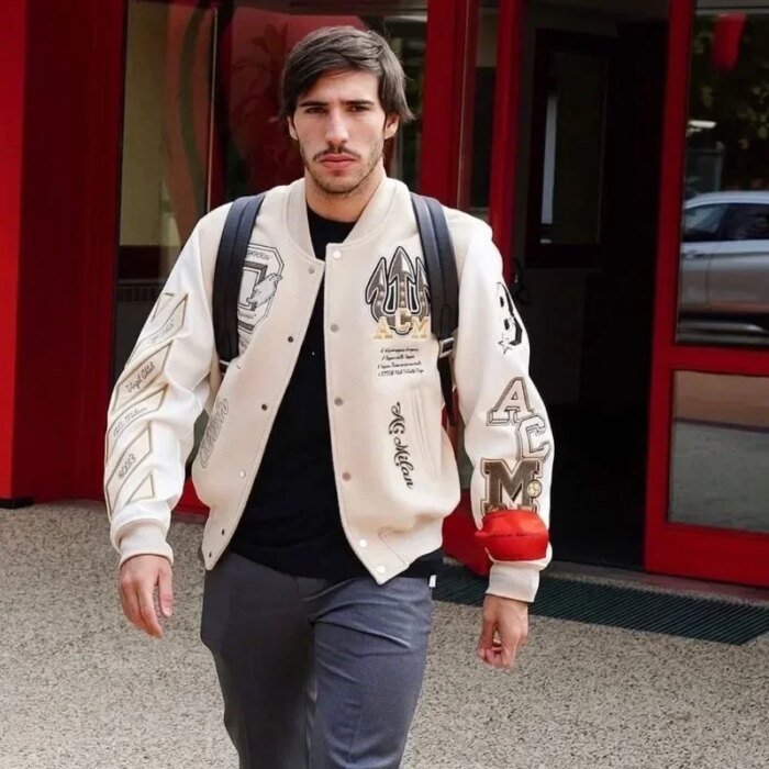 American Letter Embroidery Pattern Rhinestone High Quality Jacket And Coat Men Y2K New Street Hip Hop Vintage Baseball Uniform - Image 4