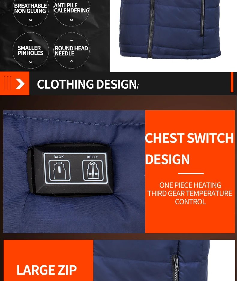 9 Heated Vest Zones Electric Heated Jackets Men Women Sportswear Heated Coat Graphene Heat Coat USB Heating Jacket For Camping 9 Heated Vest Zones Electric Heated Jackets Men Women Sportswear Heated Coat Graphene Heat Coat USB Heating Jacket For Camping