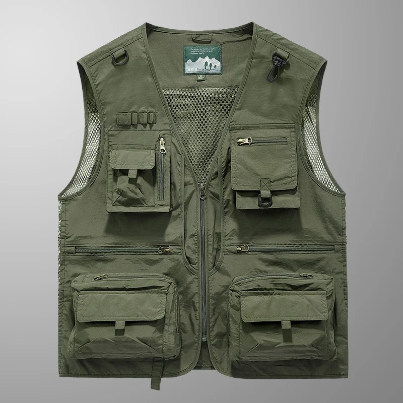 2024 New Spring, Autumn, and Summer Versatile Items in Stock, Fashionable and Trendy Wearing Vests, Jeep Men's Wear, Shopping an