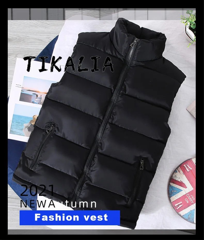 White Vest Jacket Men Slim Fit Stand Collar Sleeveless Puffer Jackets Spring Autumn Casual Waistcoat Men Warm Coat 2023 Trends White Vest Jacket Men Slim Fit Stand Collar Sleeveless Puffer Jackets Spring Autumn Casual Waistcoat Men Warm Coat 2023 Trends