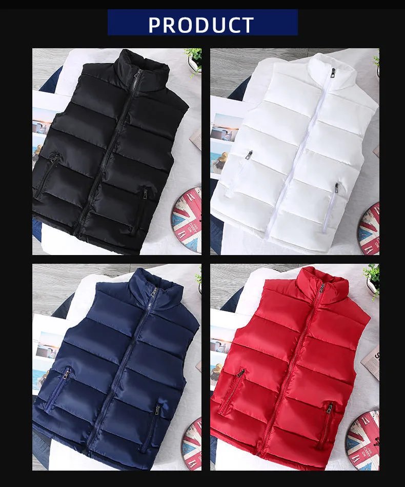 White Vest Jacket Men Slim Fit Stand Collar Sleeveless Puffer Jackets Spring Autumn Casual Waistcoat Men Warm Coat 2023 Trends White Vest Jacket Men Slim Fit Stand Collar Sleeveless Puffer Jackets Spring Autumn Casual Waistcoat Men Warm Coat 2023 Trends