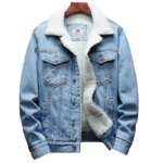 Winter Jean Jackets Men Warm Denim Coats Fashion Cowboy Outerwear Men Liner Thicker Fleece Denim Jacket