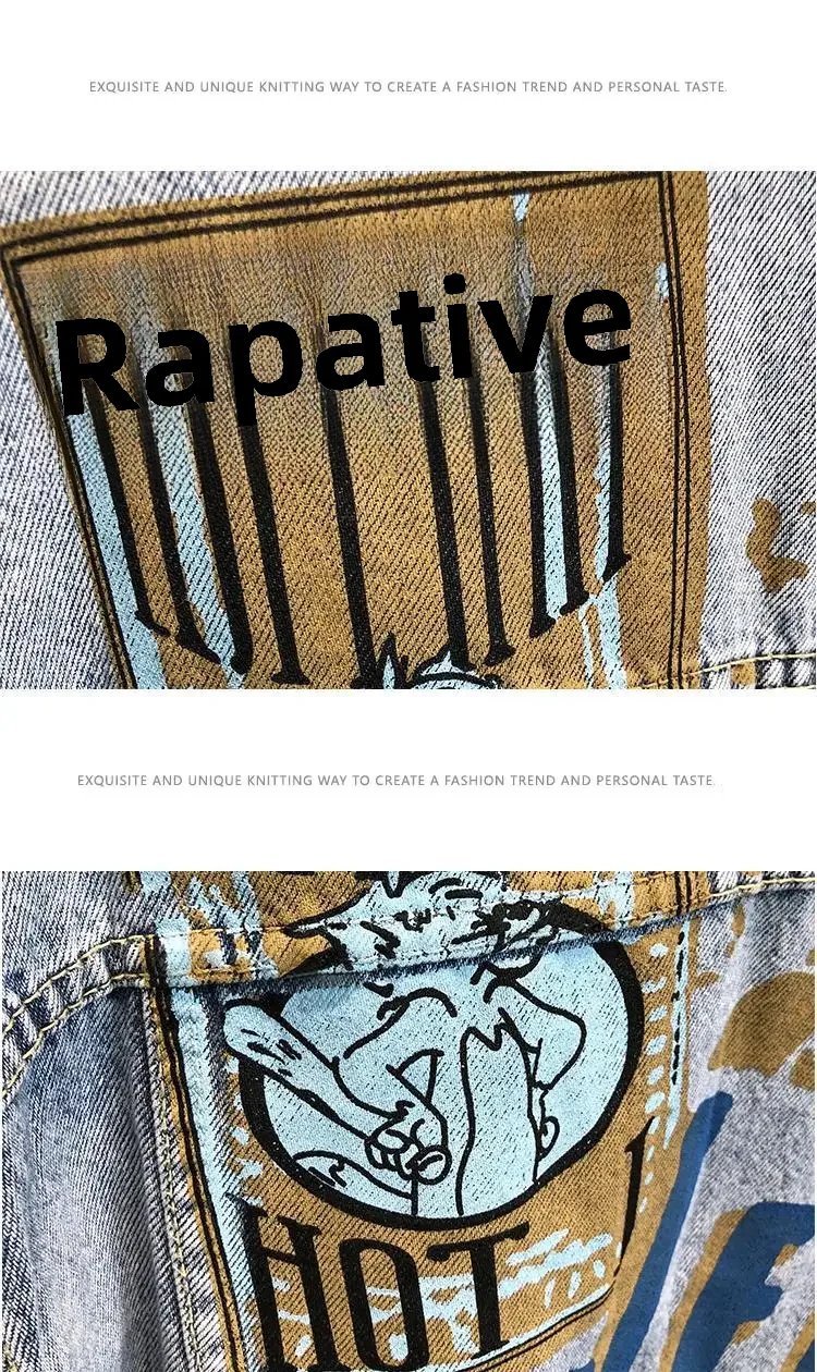 Denim Jacket For Men Slimming Versatile Trendy Streetwear Top Cloth Material Regular Length Outerwear For Spring Autumn Denim Jacket For Men Slimming Versatile Trendy Streetwear Top Cloth Material Regular Length Outerwear For Spring Autumn