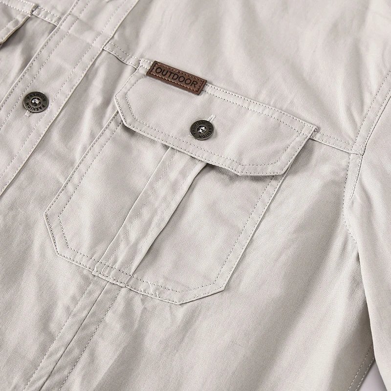 2024 Spring Cotton Cargo Shirt for Men Long Sleeve Multi-Pocket Shirts Outdoor Casual Colthing High Quality Militar Overshirt 2024 Spring Cotton Cargo Shirt for Men Long Sleeve Multi-Pocket Shirts Outdoor Casual Colthing High Quality Militar Overshirt