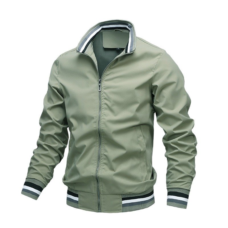 Autumn and Winter Men's Stand Collar Casual Zipper Jacket Outdoor Sports Coat Windbreaker Jacket for Men Waterproof Bomber Autumn and Winter Men's Stand Collar Casual Zipper Jacket Outdoor Sports Coat Windbreaker Jacket for Men Waterproof Bomber