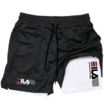 Men Running Shorts 2 In 1 Double-deck Sport Shorts Sportswear Gym Fitness Short Pants Training Jogging Bottom Men's Clothing - Image 2