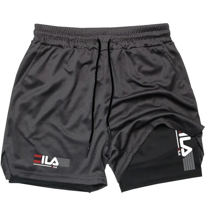 Men Running Shorts 2 In 1 Double-deck Sport Shorts Sportswear Gym Fitness Short Pants Training Jogging Bottom Men's Clothing - Image 5