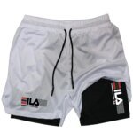 Men Running Shorts 2 In 1 Double-deck Sport Shorts Sportswear Gym Fitness Short Pants Training Jogging Bottom Men's Clothing