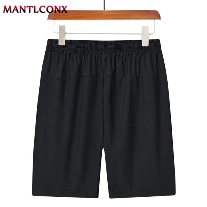 Solid Men's Beach Shorts Sports Short Pants Jogging Running Quick Dry Board Shorts Men Summer Thin Zipper Pockets Loose Bottom - Image 4