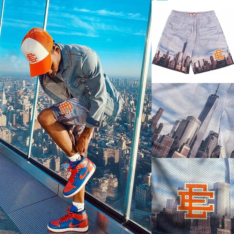 EE Eric Emanuel Men Beach Board Shorts fitness Training Workout Sport Short Pants Women Summer Gym Jogging Mesh Casual Shorts