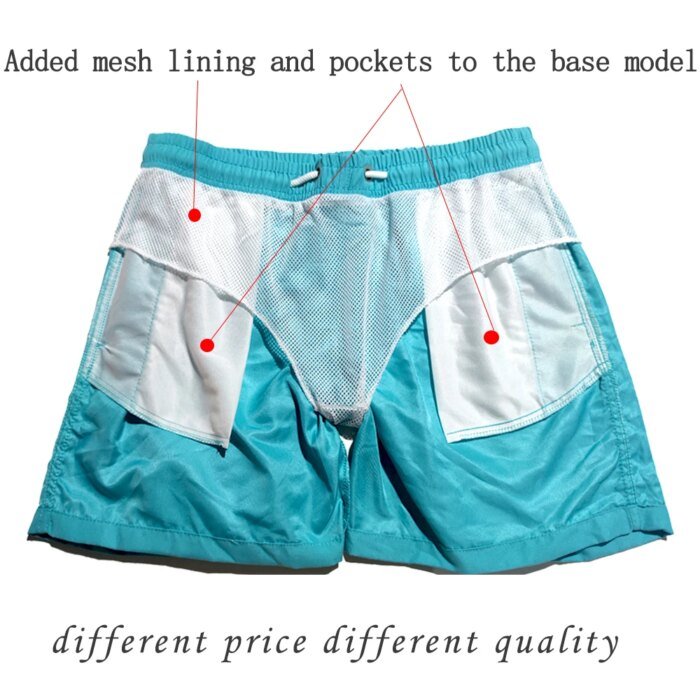 Men's Swim Shorts Swim Trunks Quick Dry Board Shorts Bathing Suit Breathable Drawstring With Pockets for Surfing Beach Summer - Image 2
