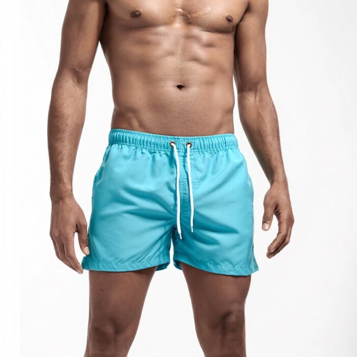 Men's Swim Shorts Swim Trunks Quick Dry Board Shorts Bathing Suit Breathable Drawstring With Pockets for Surfing Beach Summer - Image 4