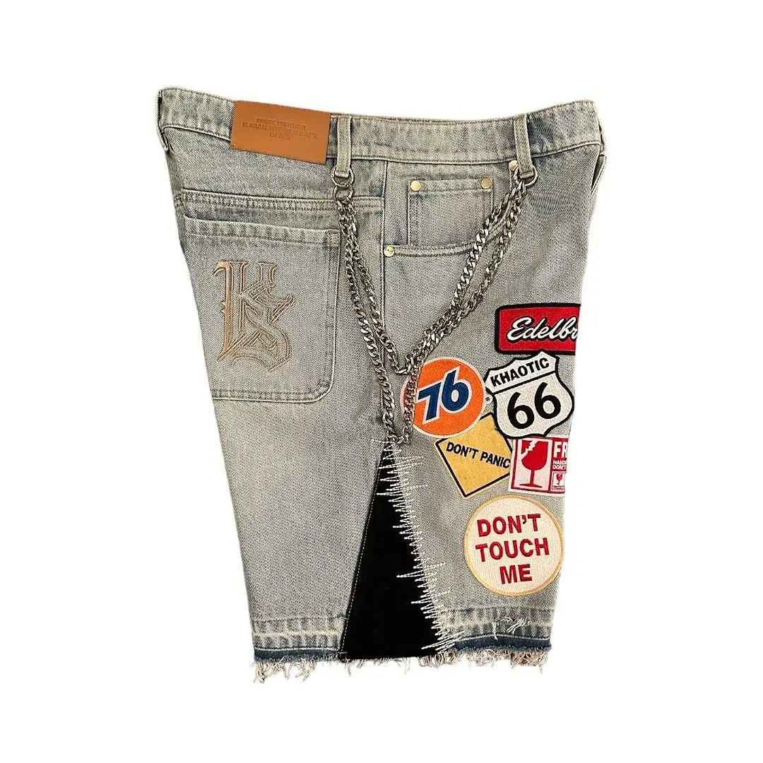 Streetwear Retro Patchwork Denim Short Y2K Jeans Men Women Hip Hop Cartoon Graphics Retro Blue Loose Denim Fitness Casual Shorts Streetwear Retro Patchwork Denim Short Y2K Jeans Men Women Hip Hop Cartoon Graphics Retro Blue Loose Denim Fitness Casual Shorts