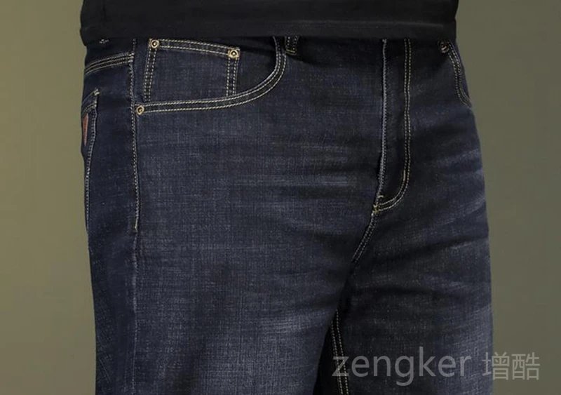 Summer thin large size High-waisted denim shorts deep crotch loose middle-aged man 7-point middle trousers black shorts for men