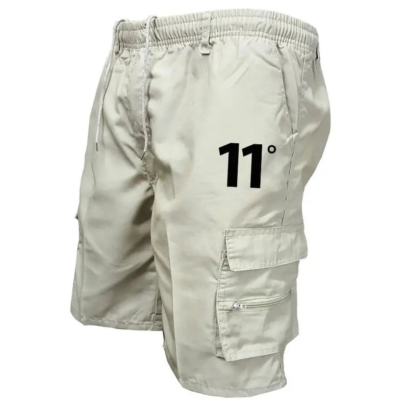 Outdoor Cargo Shorts Male Overalls Elastic Waist Cycling Shorts Multi-pockets Loose Work Shorts Beach Sport Printed Trousers Outdoor Cargo Shorts Male Overalls Elastic Waist Cycling Shorts Multi-pockets Loose Work Shorts Beach Sport Printed Trousers
