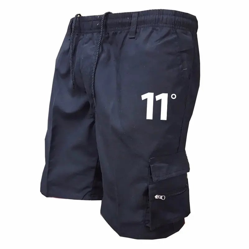 Outdoor Cargo Shorts Male Overalls Elastic Waist Cycling Shorts Multi-pockets Loose Work Shorts Beach Sport Printed Trousers Outdoor Cargo Shorts Male Overalls Elastic Waist Cycling Shorts Multi-pockets Loose Work Shorts Beach Sport Printed Trousers