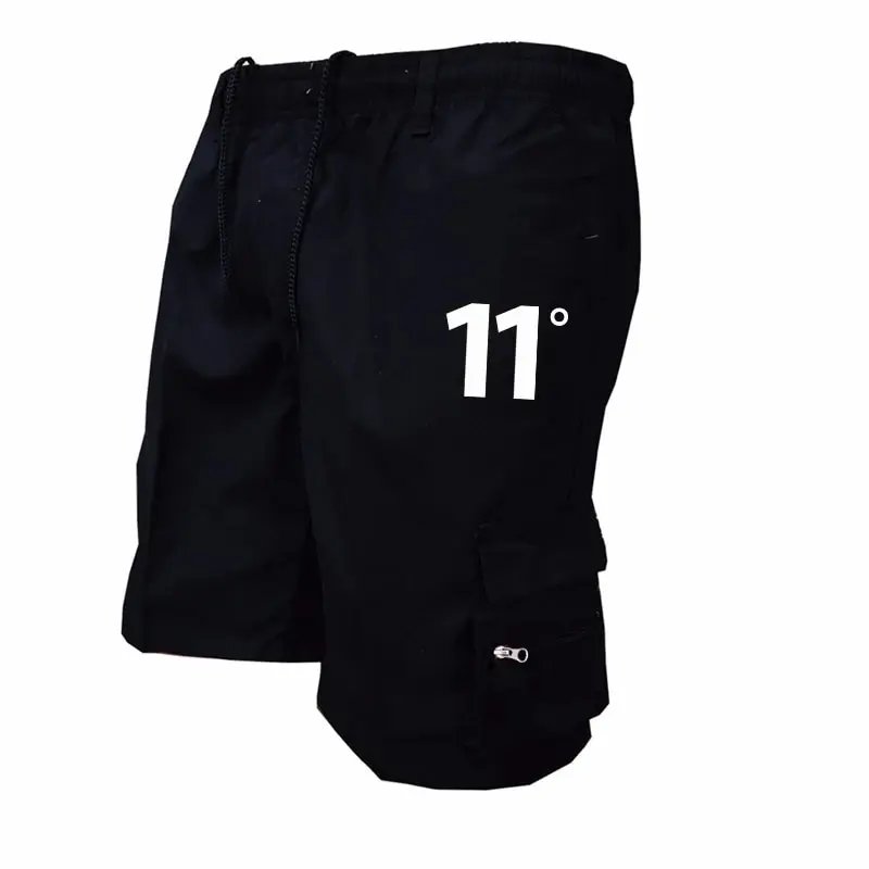 Outdoor Cargo Shorts Male Overalls Elastic Waist Cycling Shorts Multi-pockets Loose Work Shorts Beach Sport Printed Trousers Outdoor Cargo Shorts Male Overalls Elastic Waist Cycling Shorts Multi-pockets Loose Work Shorts Beach Sport Printed Trousers