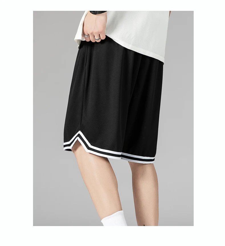 Summer New Shorts, Men's Casual Pants, Sports Basketball Pants, Capri Pants, Loose Outdoor Quick Drying, Ice Silk Fashion Brand,