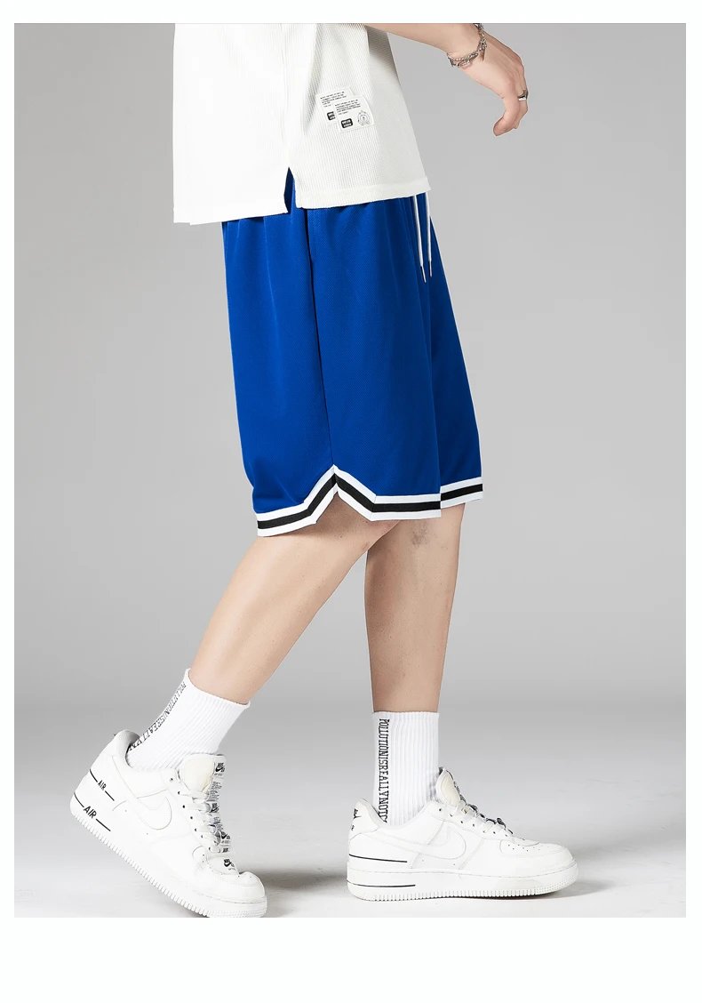 Summer New Shorts, Men's Casual Pants, Sports Basketball Pants, Capri Pants, Loose Outdoor Quick Drying, Ice Silk Fashion Brand,
