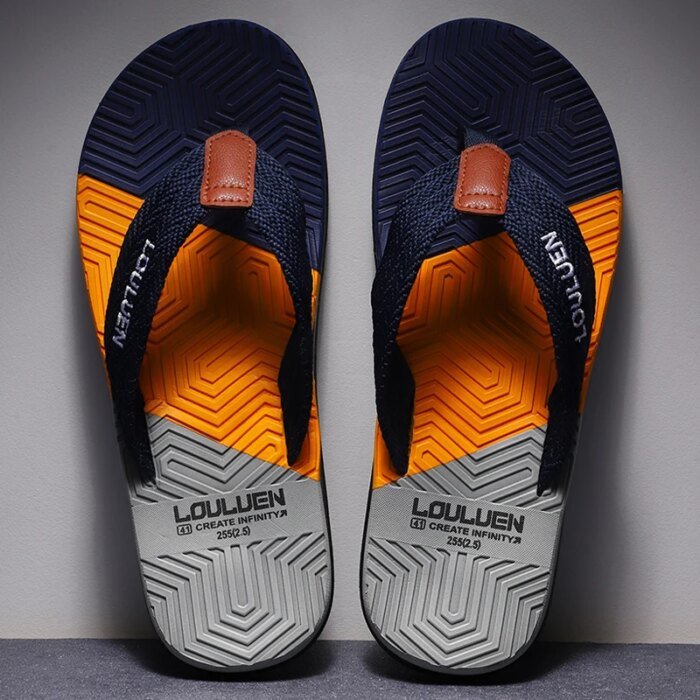 High Quality Hot Sale Men Flip Flops Summer Beach Flip Flops Men Fashion Breathable Casual Beach Men Slippers Summer Outdoor - Image 1