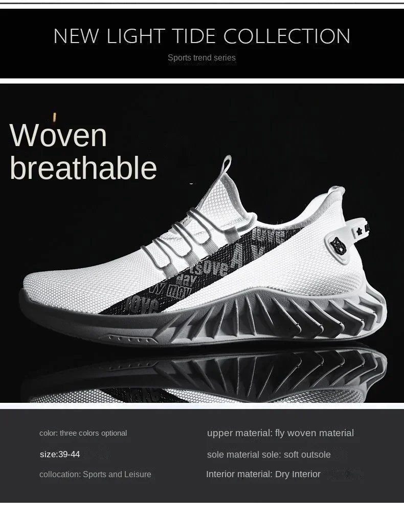 New Spring and Autumn Soft soled Running Men's Mesh Breathable Casual Sports Shoes Men's Coconut Trendy Shoes Men's Shoes New Spring and Autumn Soft soled Running Men's Mesh Breathable Casual Sports Shoes Men's Coconut Trendy Shoes Men's Shoes