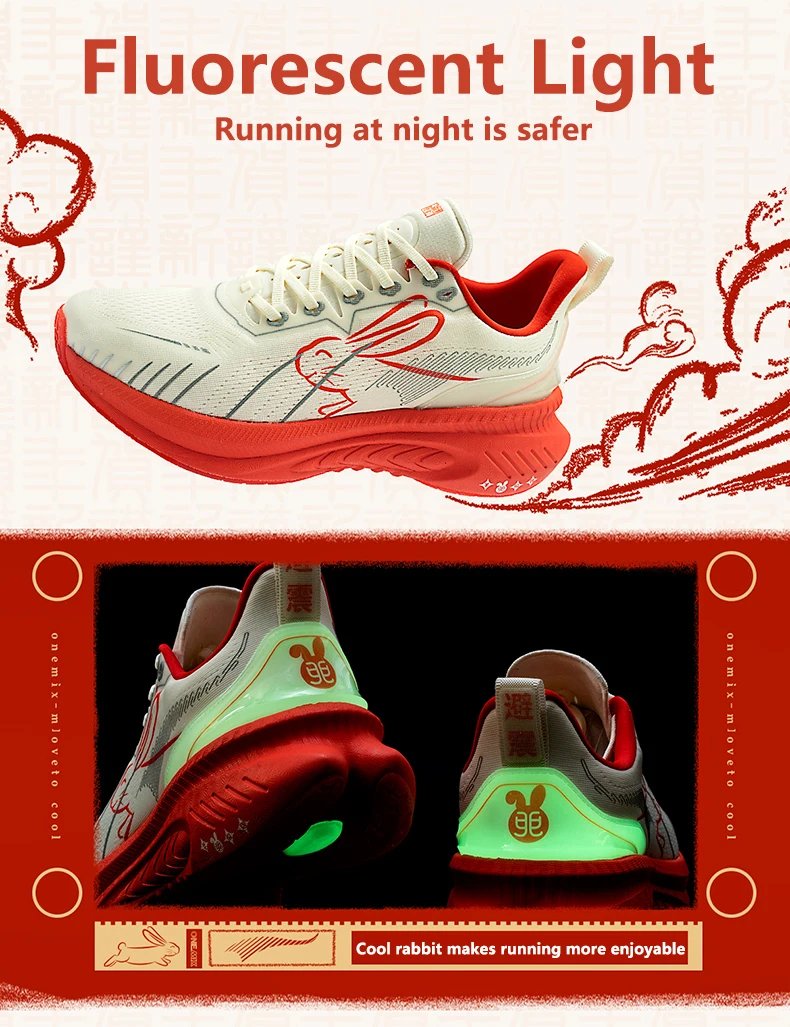 ONEMIX 2024 New Sneakers Buffer Running Shoes Heavyweight Runners Men Non-slip Breathable Lightweight Outdoor Sport Shoes