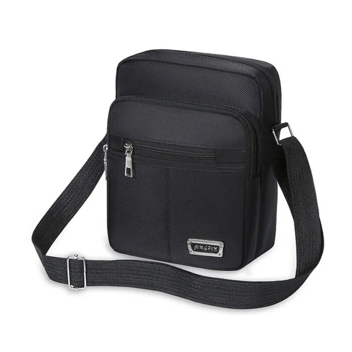 Men Bag Korean Version Casual Large Capacity Multi Layer Waterproof One Shoulder Oblique Straddle Bag for Men And Women - Image 4