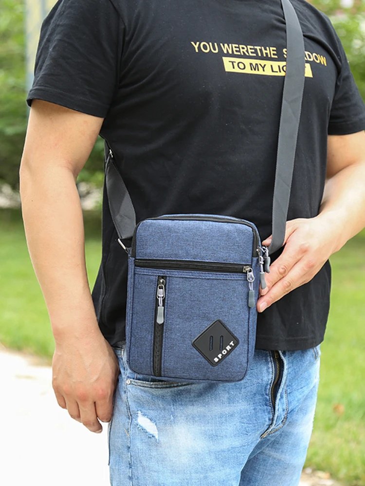 Oxford Cloth Minimalist Chest Bag, Cross-Border Outdoor Leisure Men's Shoulder Bag, New Portable Crossbody Bag
