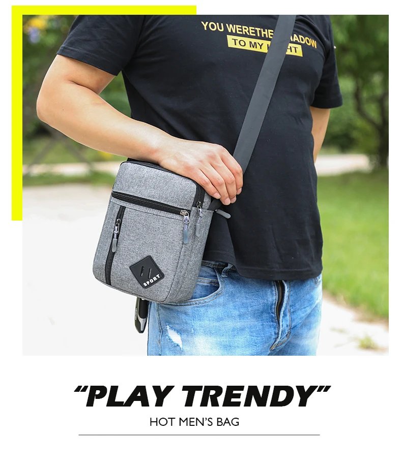 Oxford Cloth Minimalist Chest Bag, Cross-Border Outdoor Leisure Men's Shoulder Bag, New Portable Crossbody Bag